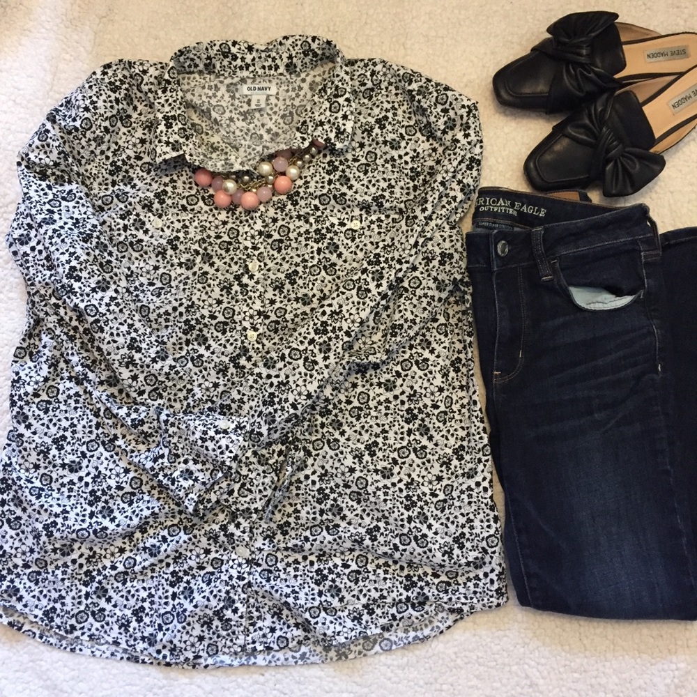 Floral Button Down